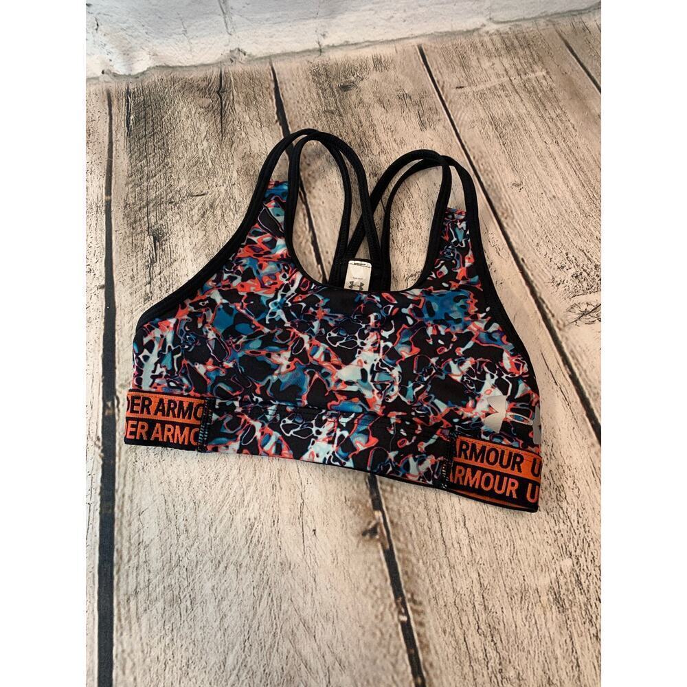 UNDER ARMOUR Girl’s Multicolor Sports Bra / Size: Youth Small